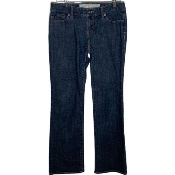 Loft Curvy Bootcut Jeans Women’s 4 Dark Wash Stretch Denim Low Rise - Picture 1 of 11